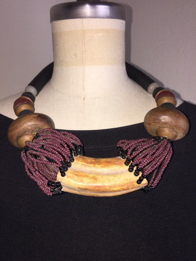 Bead And Fossils Necklaces