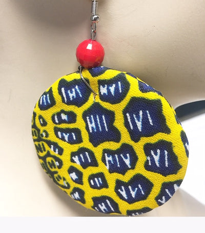 Fabric Puff Earrings