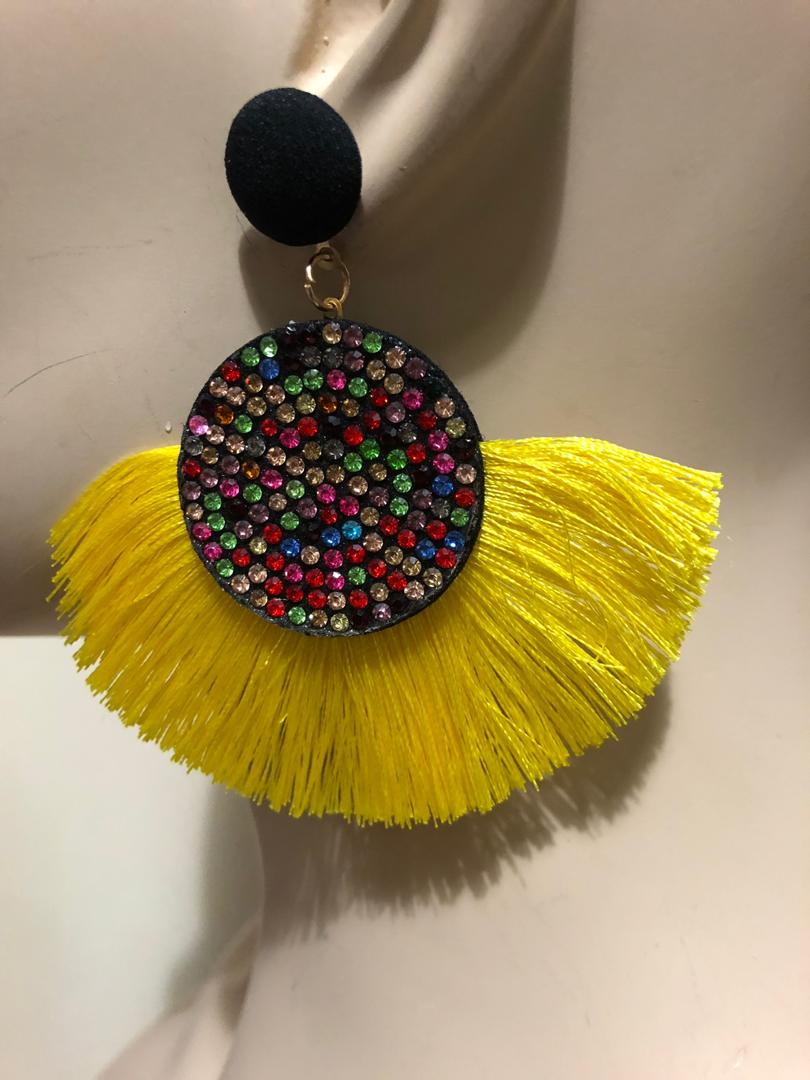 Glitter Fringe Earrings