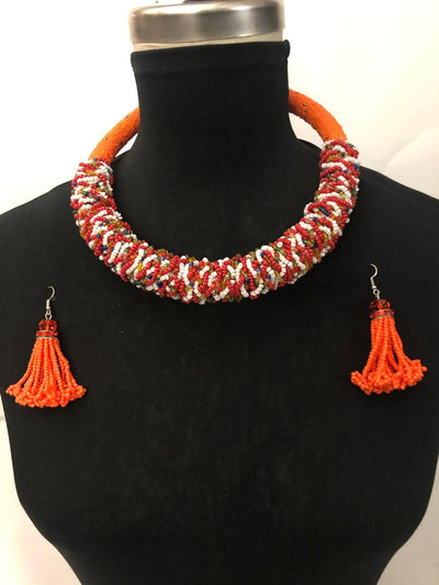 Maasai Necklace And Earring Set