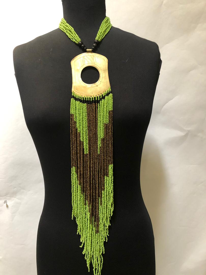 Drop Long Bead Necklace