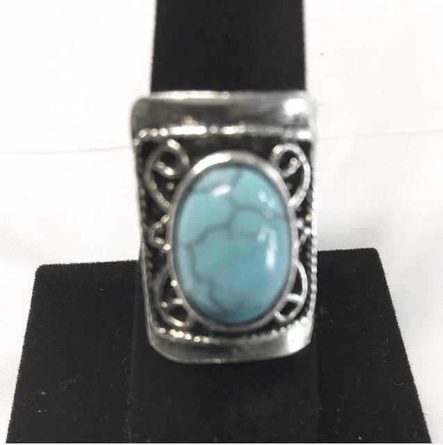 Blue Stone Small Free Size Rings