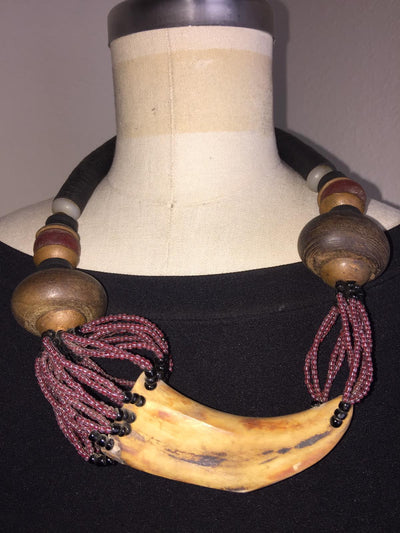 Bead And Fossils Necklaces