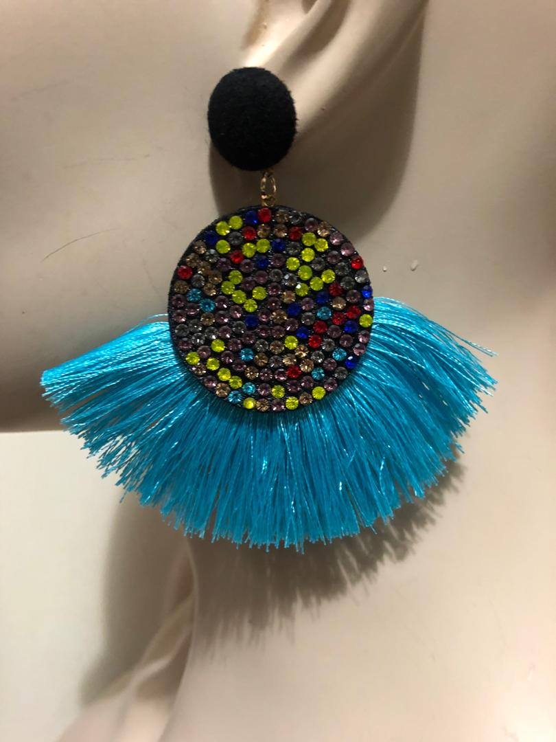 Glitter Fringe Earrings