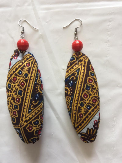 Fabric Slim Earrings