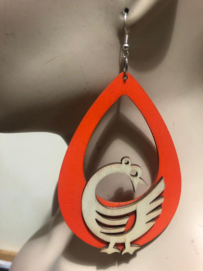 The Bird Traditional Earrings