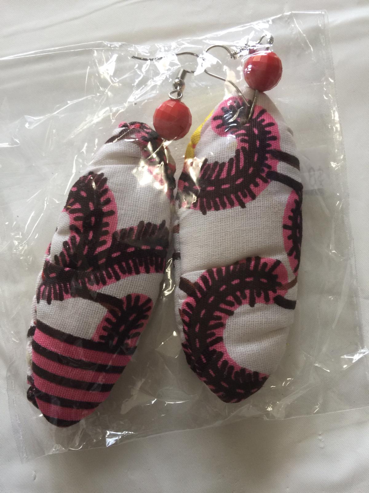 Fabric Slim Earrings
