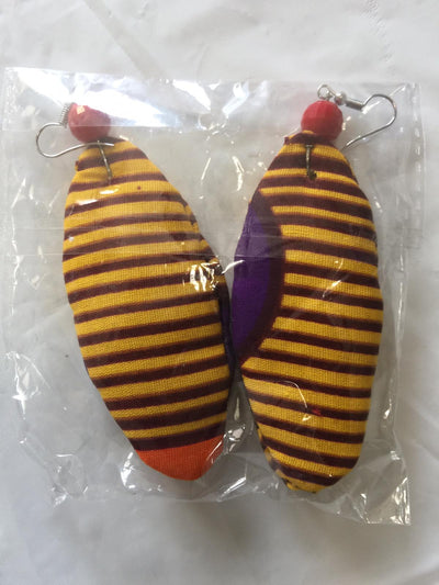 Fabric Slim Earrings