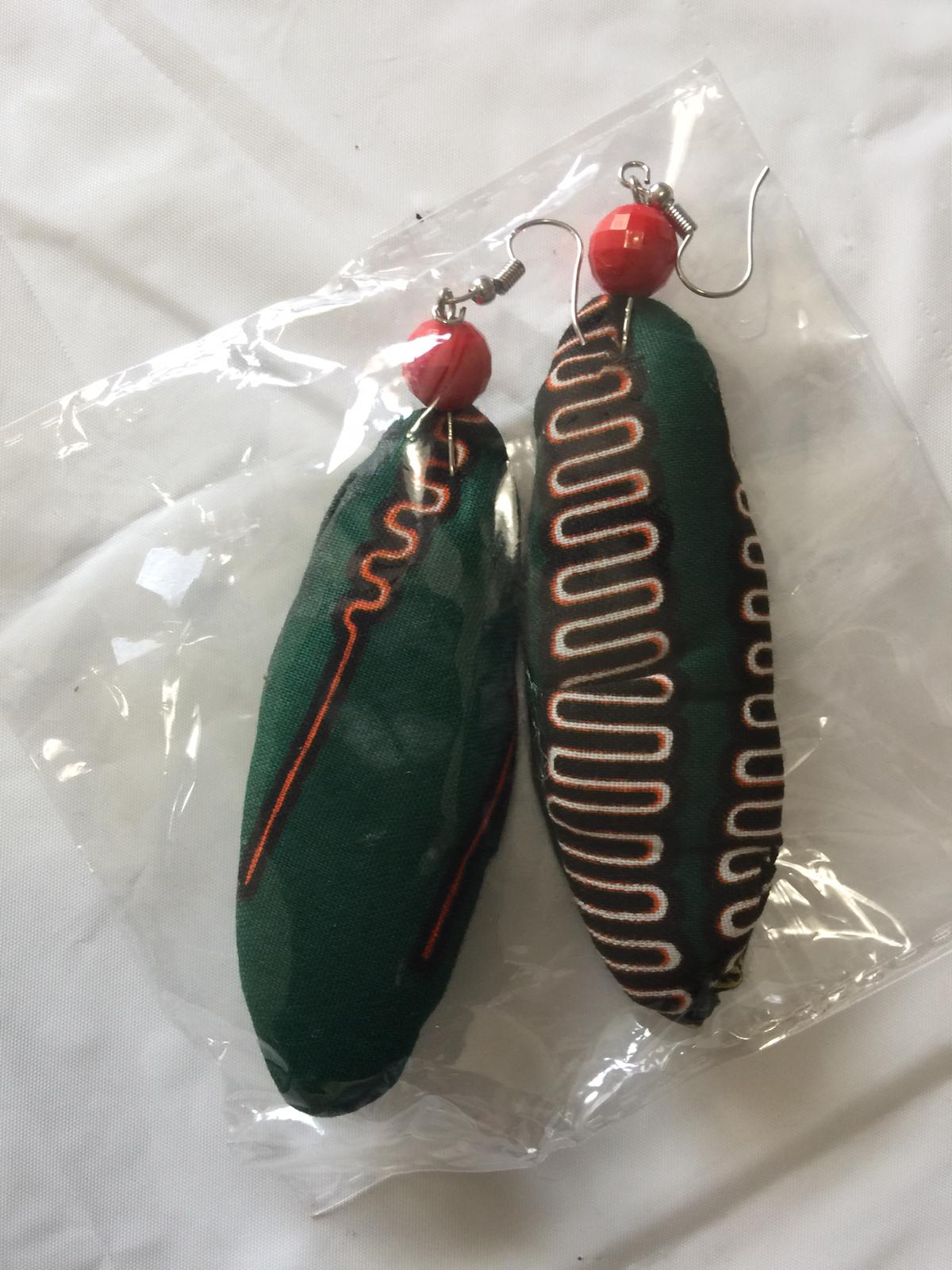 Fabric Slim Earrings