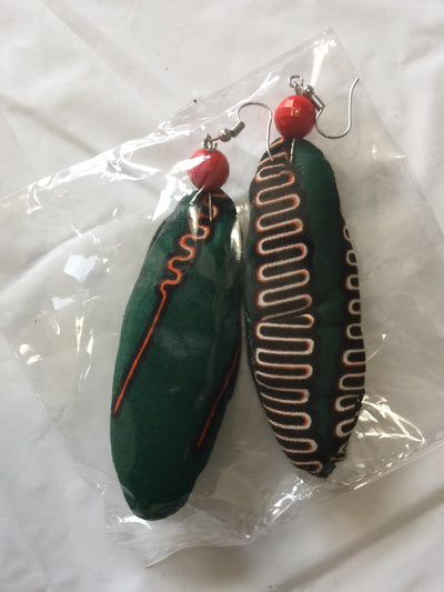 Fabric Slim Earrings