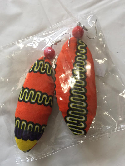 Fabric Slim Earrings
