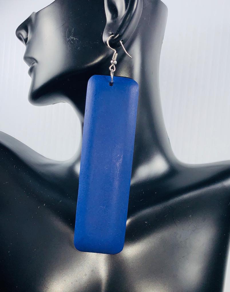 Rectangular Wooden Earrings