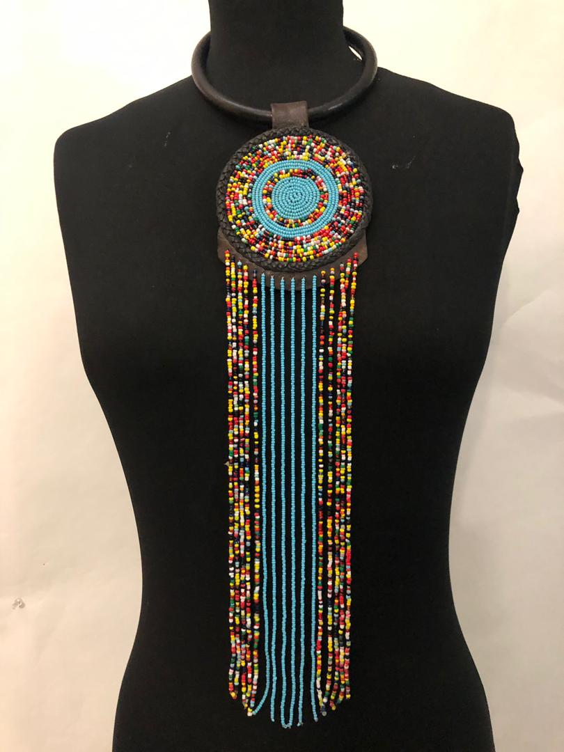 Leather One-Step Bead Necklace