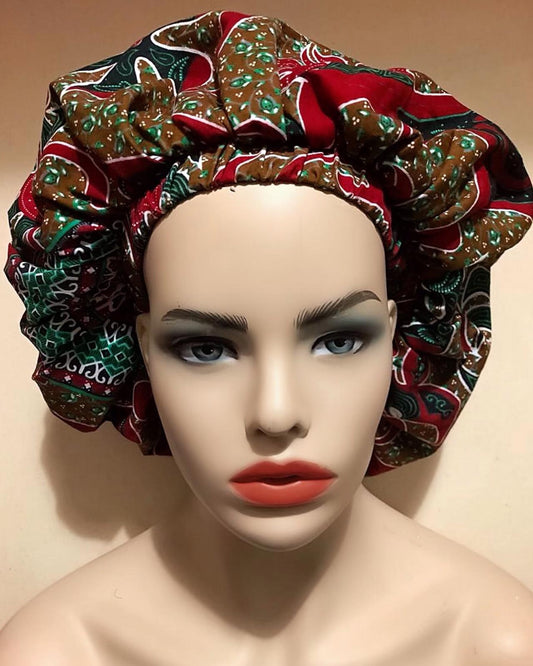 Chisom African Fabric Bonnet