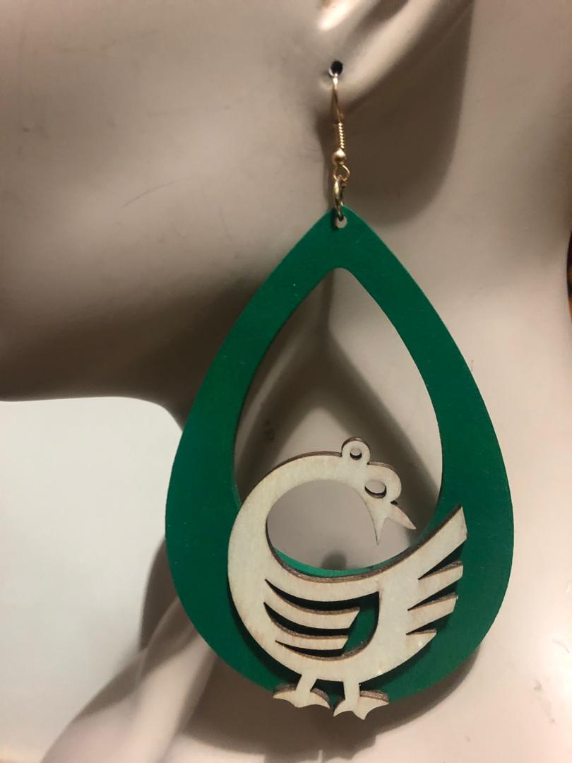 The Bird Traditional Earrings