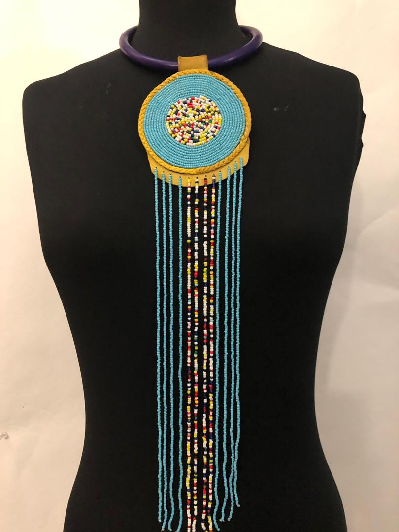 Leather One-Step Bead Necklace
