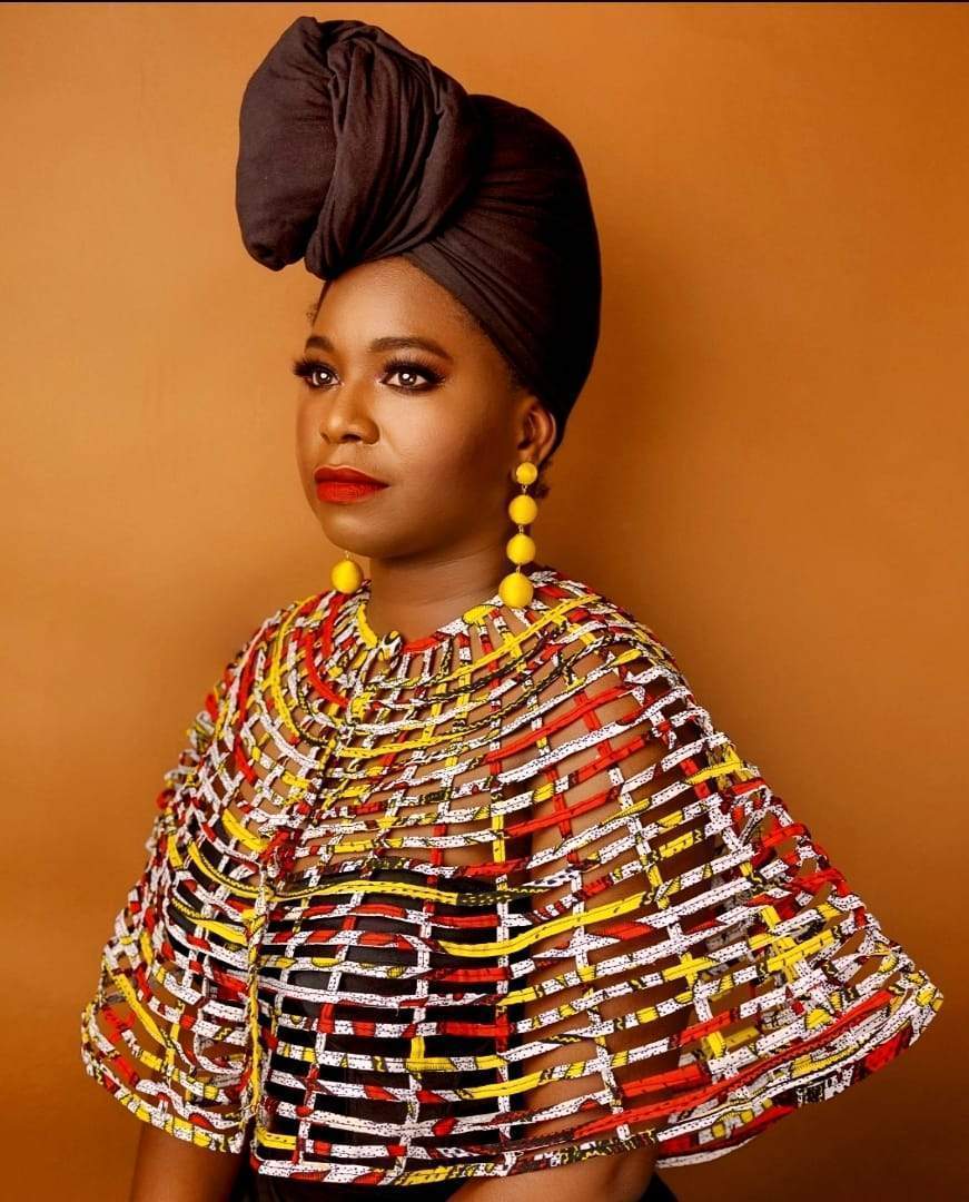 Ankara Necklace Big Fabric Mix Cape