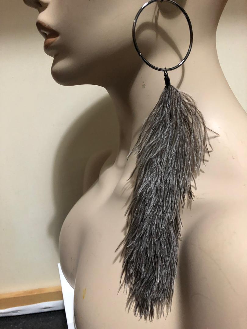 Long Feather Earrings