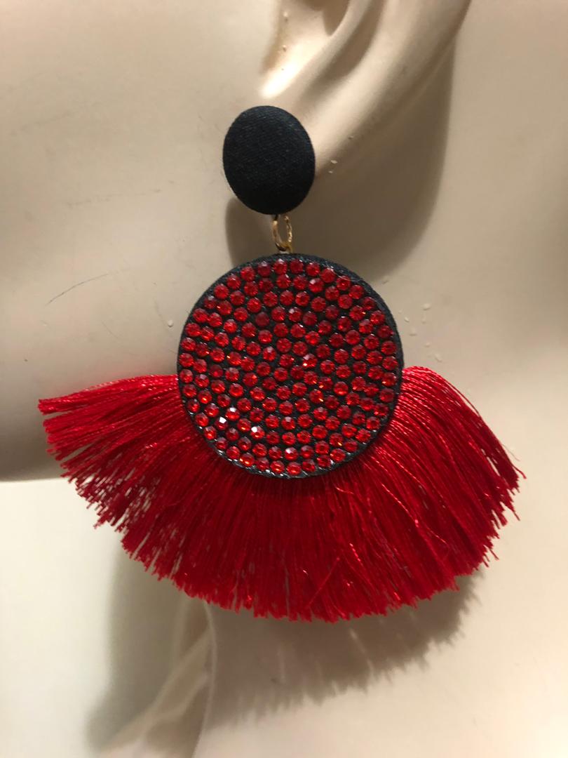 Glitter Fringe Earrings
