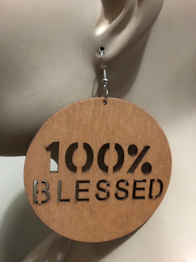 Blessed Wood Earring