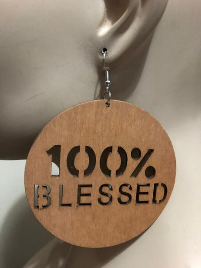 Blessed Wood Earring