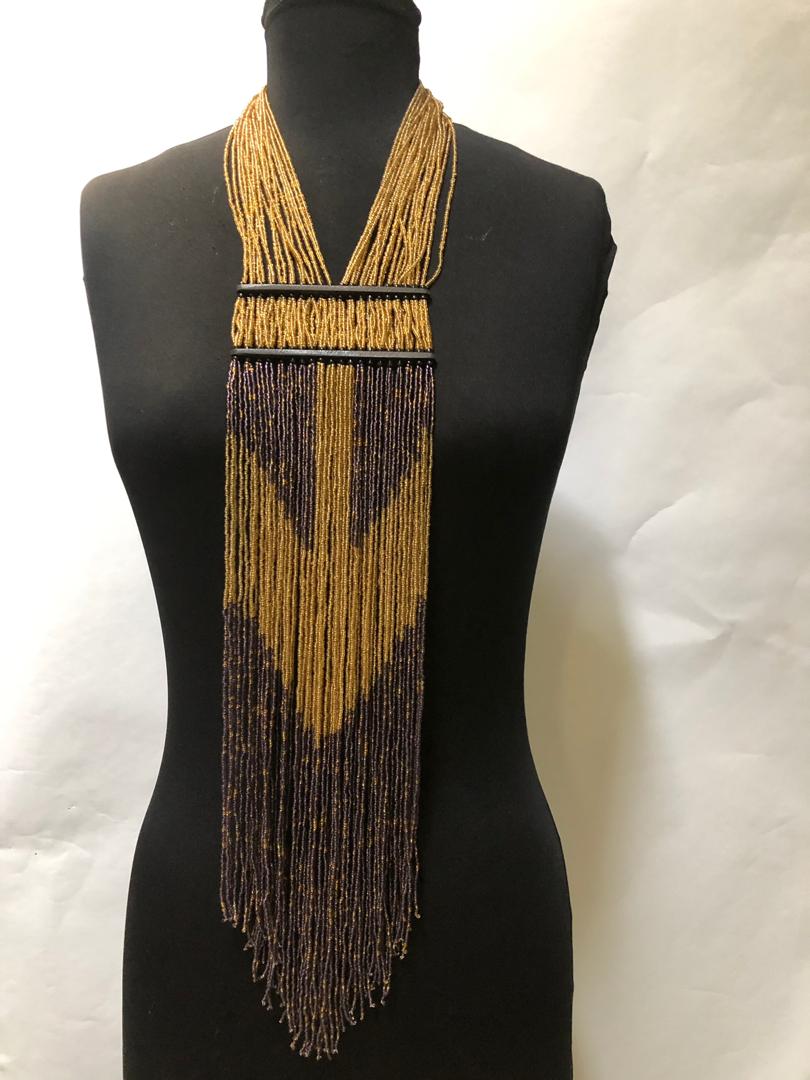 Wood And Bead Necklace