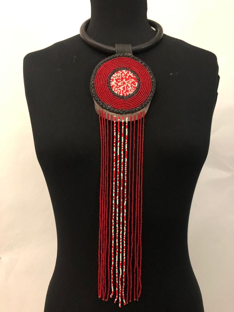 Leather One-Step Bead Necklace