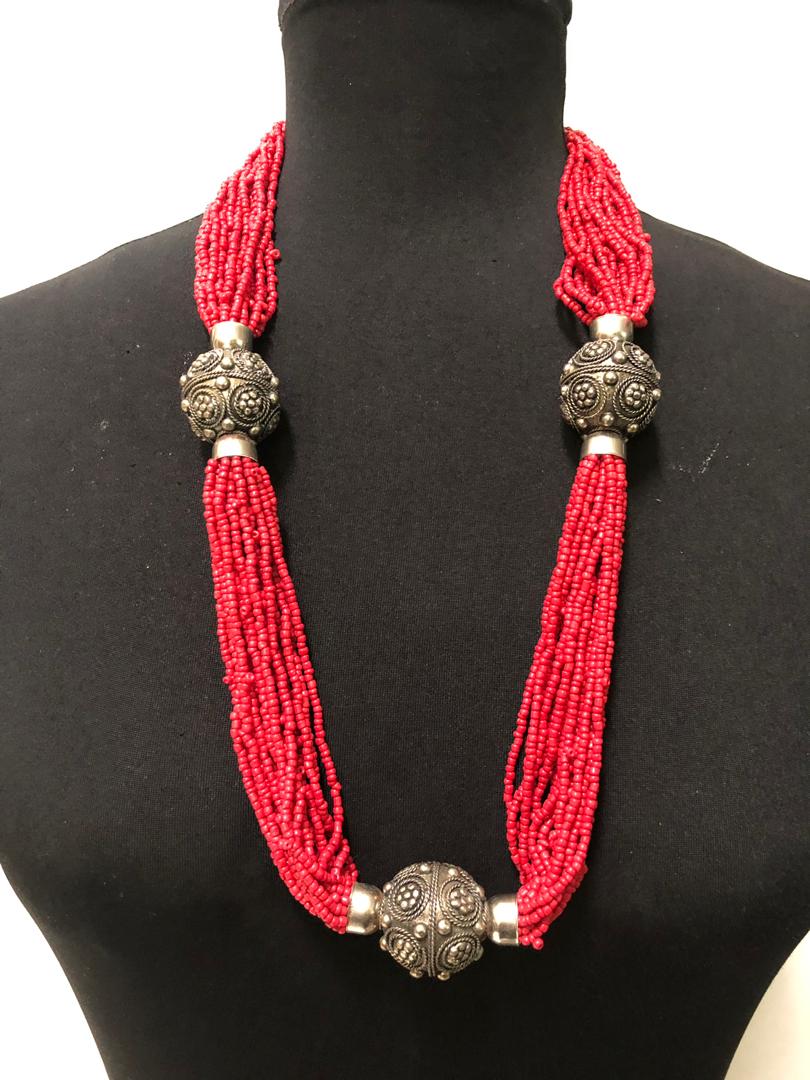 Ethnic Loop Bead Necklace