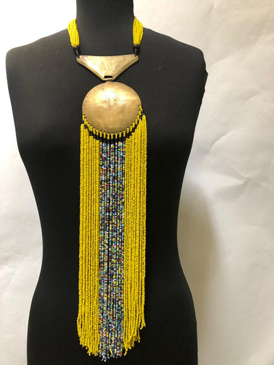 Drop Long Bead Necklace