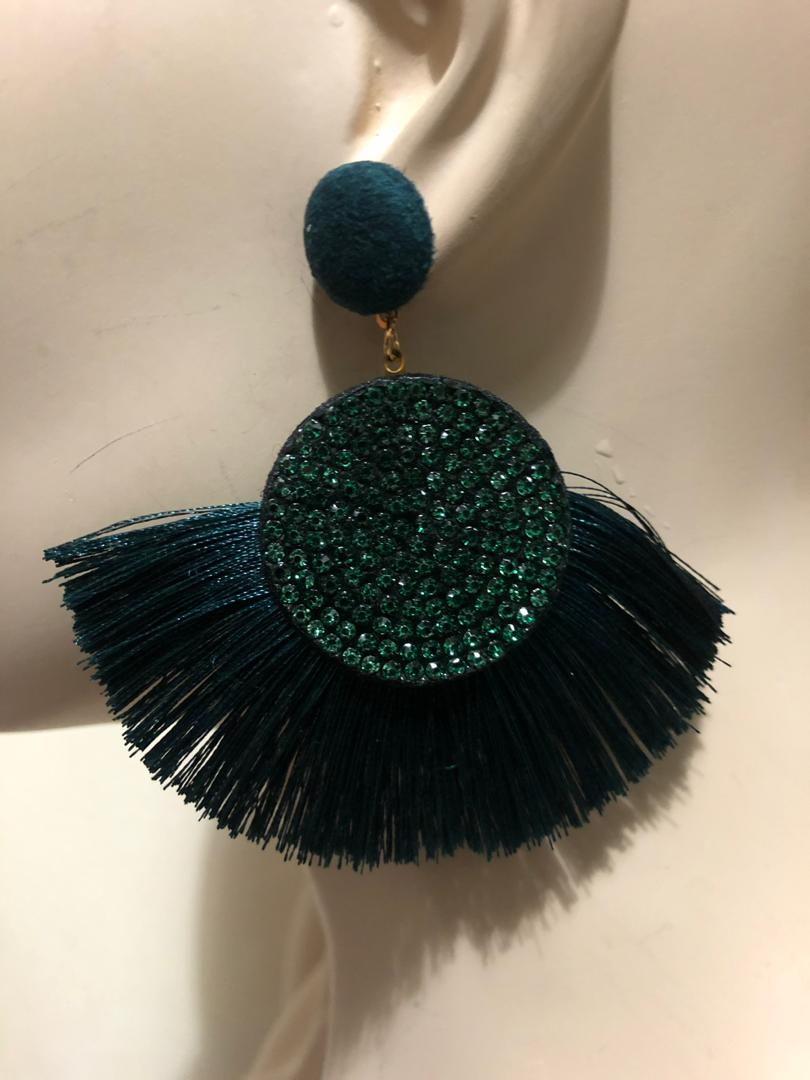 Glitter Fringe Earrings