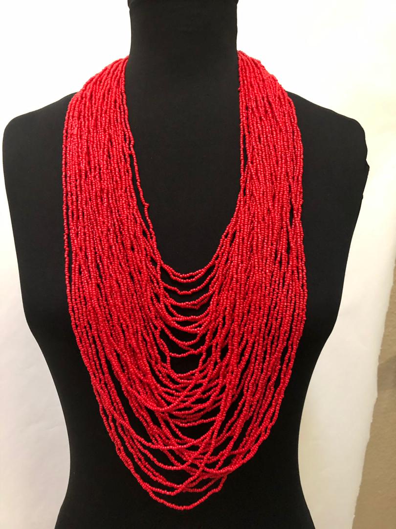 Waterfall Bunch Bead Necklace