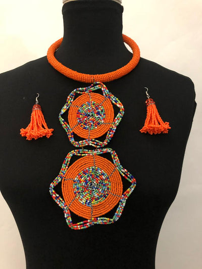 Maasai Necklaces and Earrings