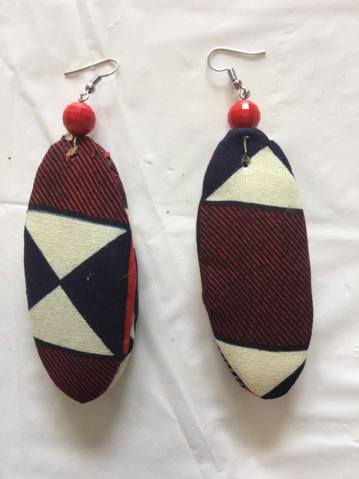 Fabric Slim Earrings