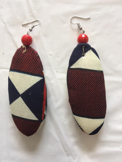 Fabric Slim Earrings