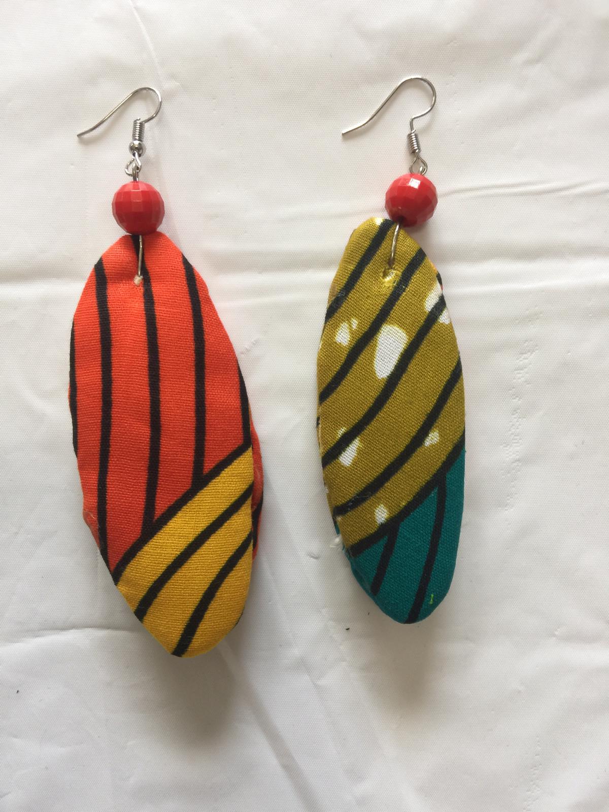 Fabric Slim Earrings