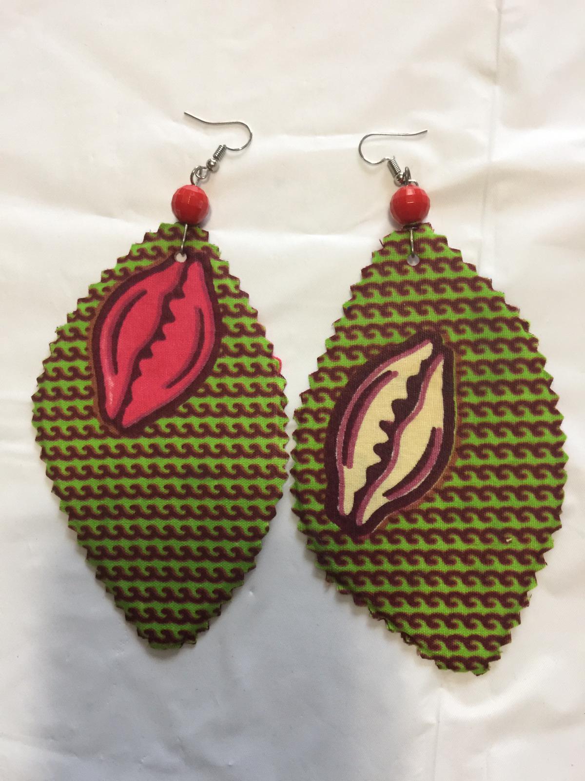 Fabric Mixed Print Earrings