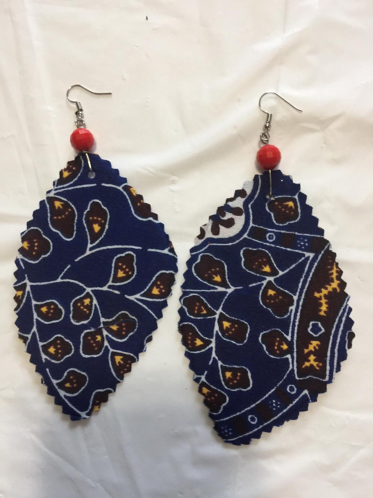 Fabric Mixed Print Earrings