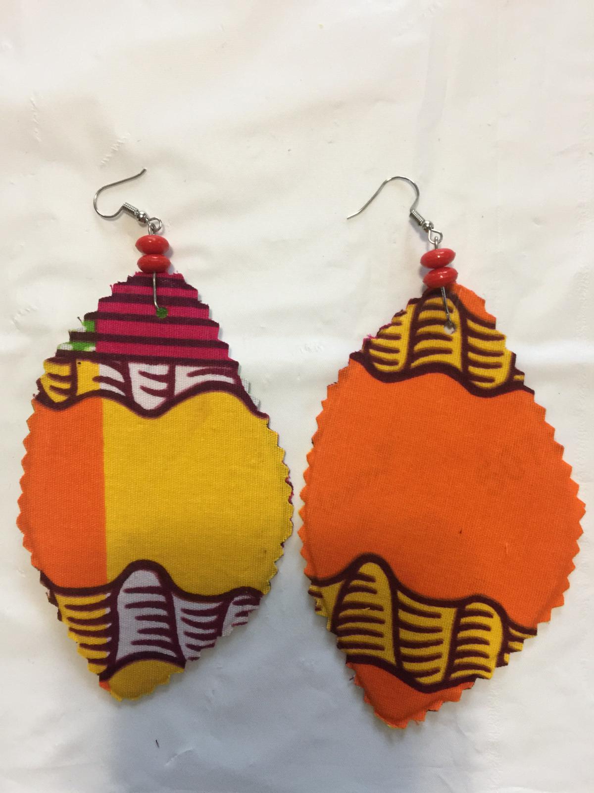 Fabric Mixed Print Earrings