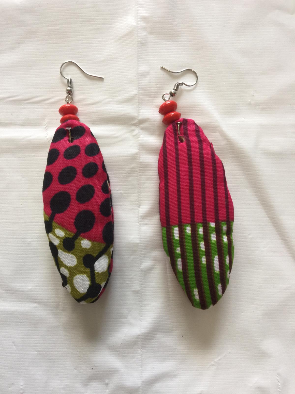 Fabric Slim Earrings