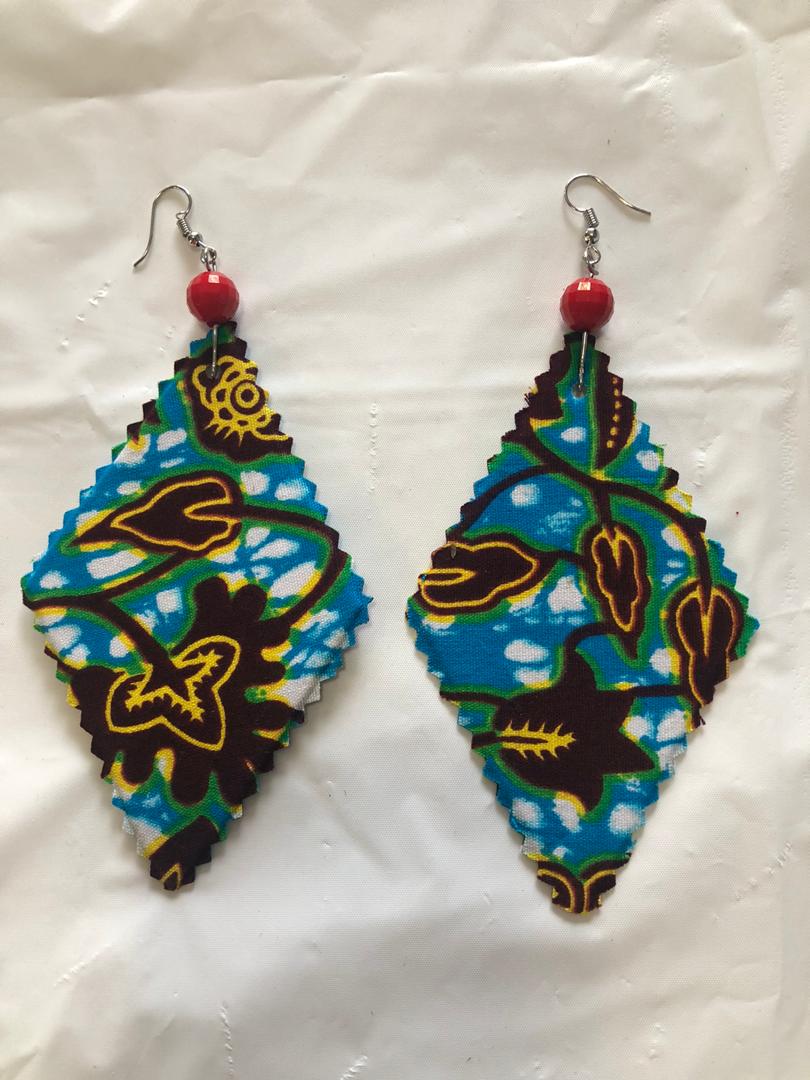 Fabric Mixed Print Earrings