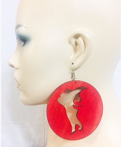 Variety Circle Wood Earrings