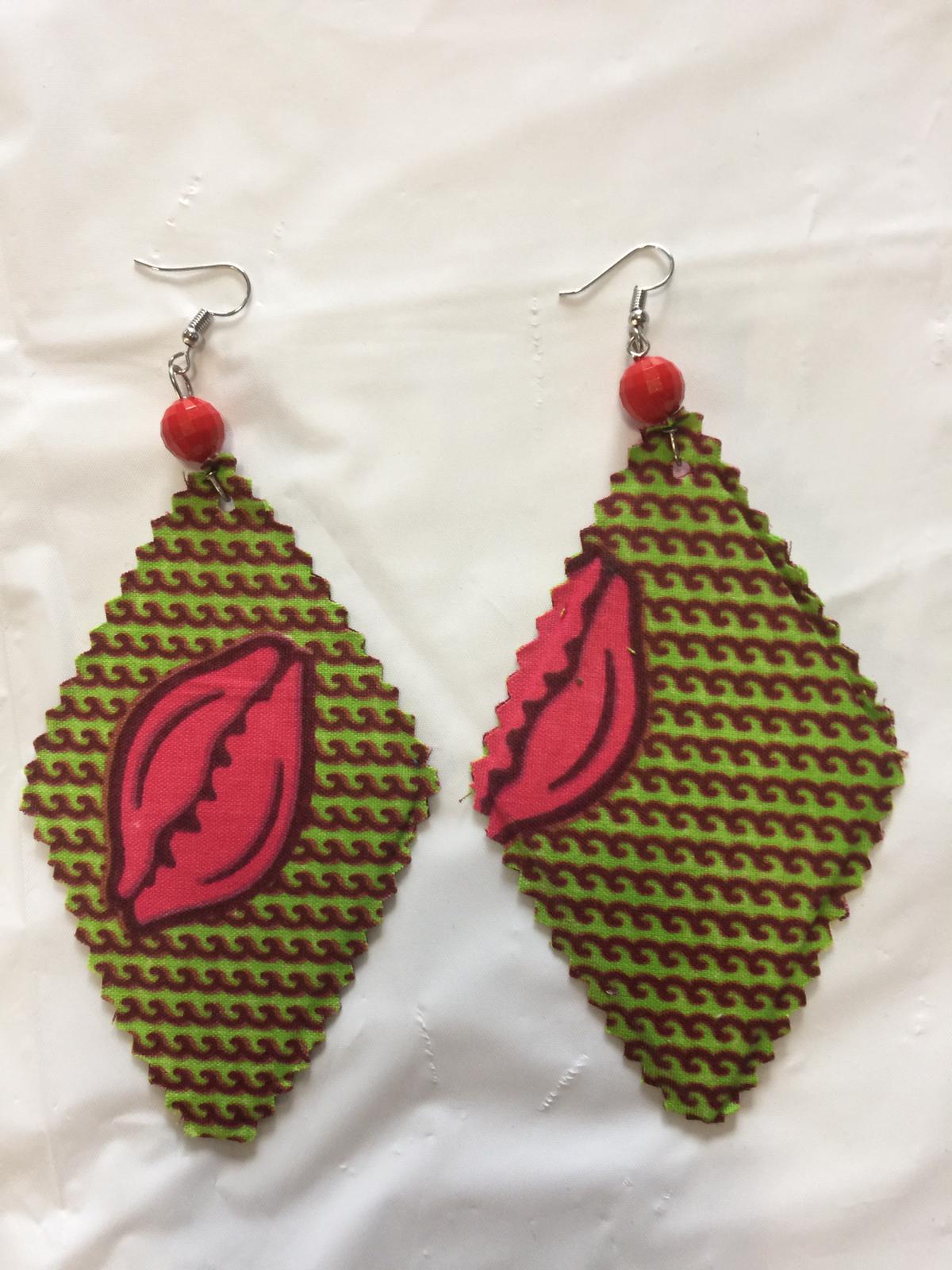 Fabric Mixed Print Earrings