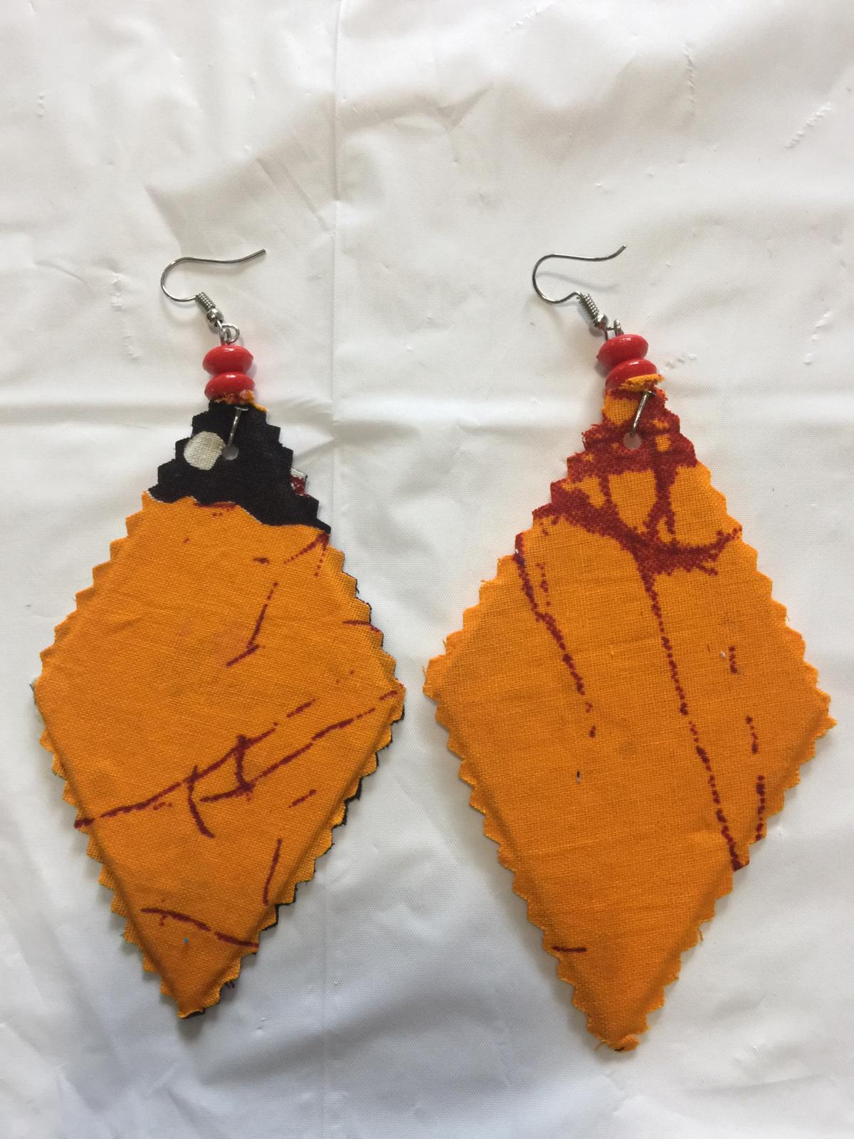 Fabric Mixed Print Earrings