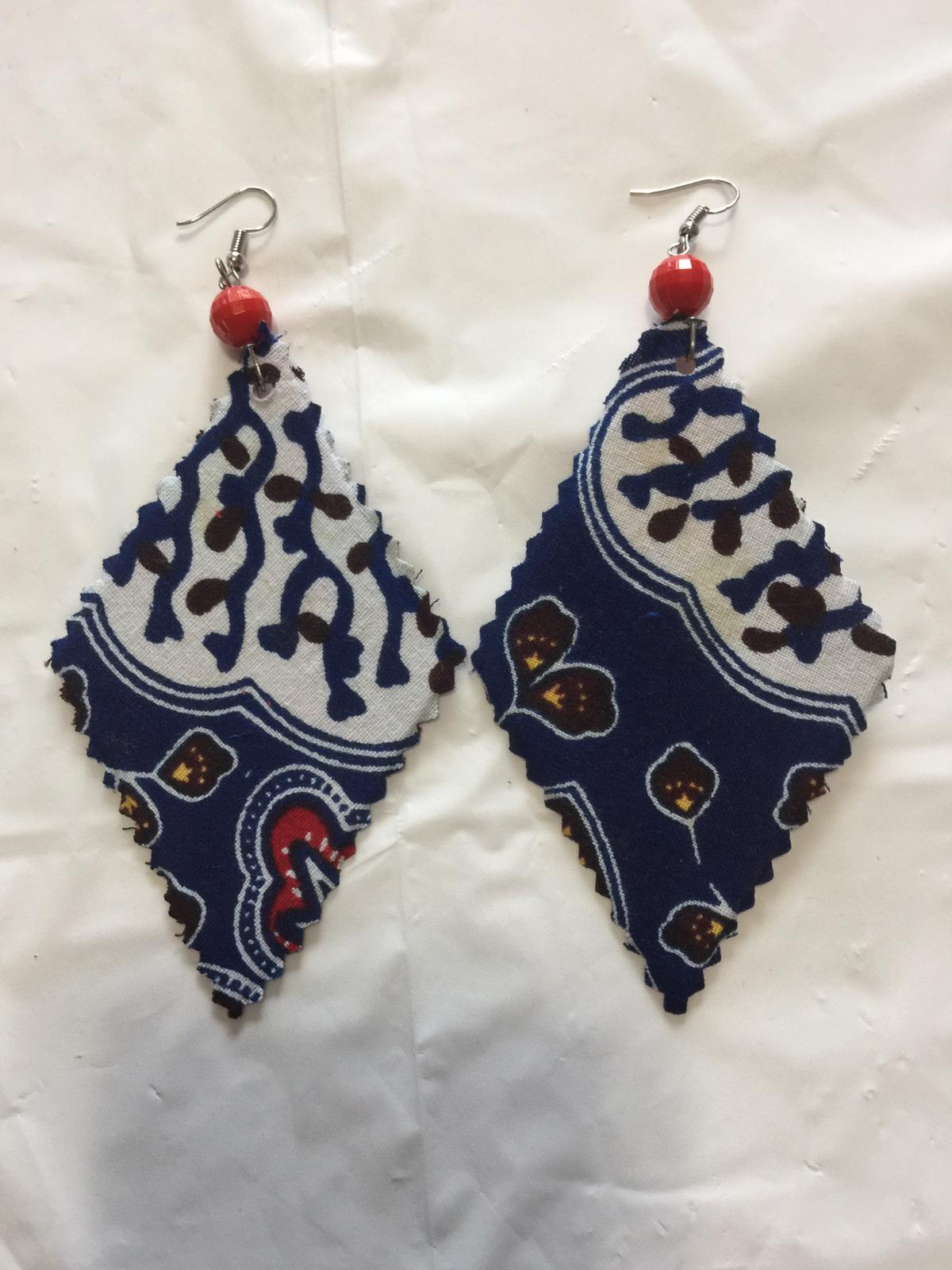 Fabric Mixed Print Earrings