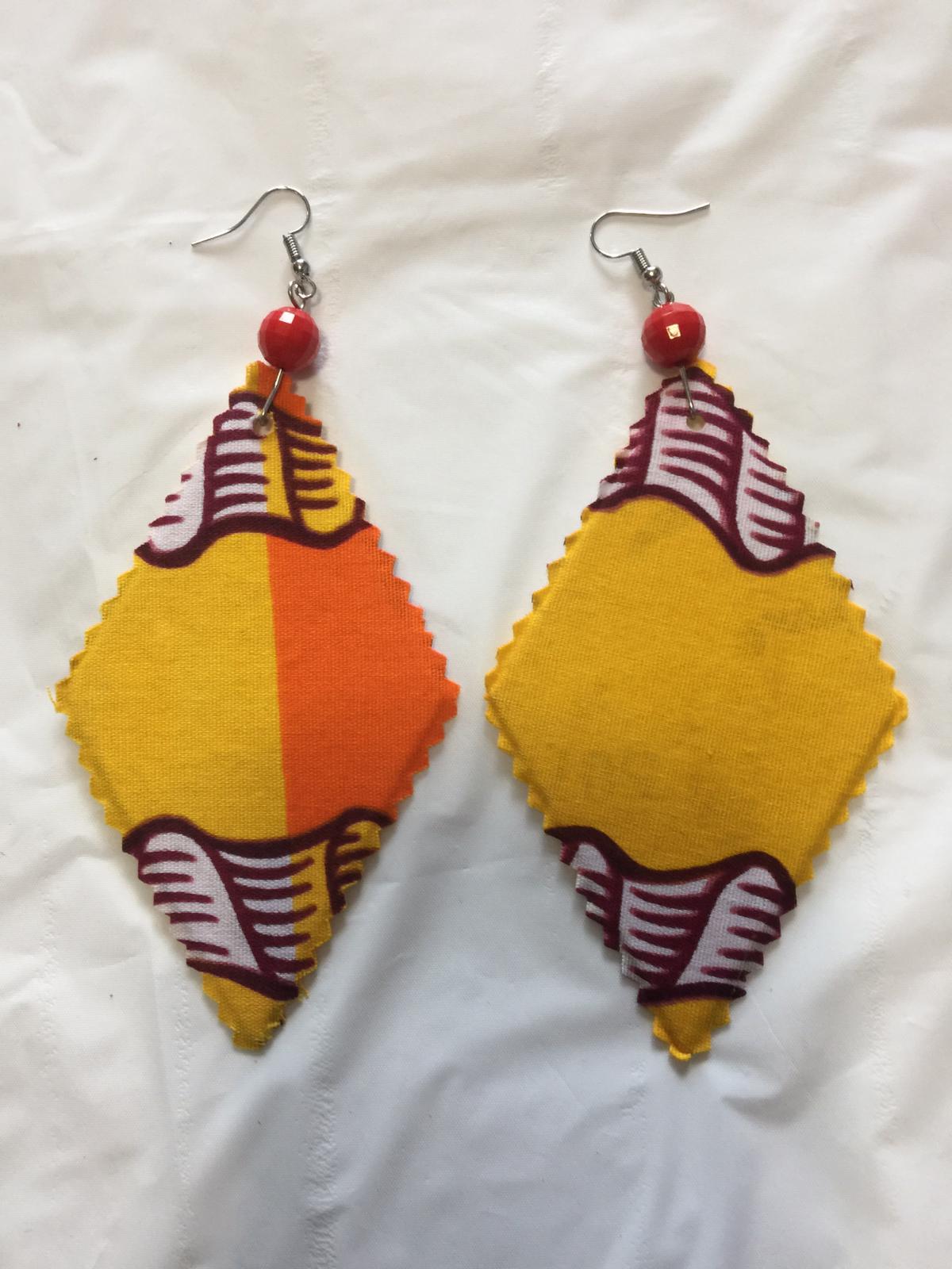 Fabric Mixed Print Earrings