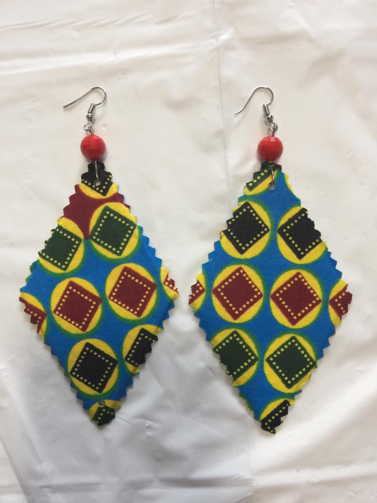 Fabric Mixed Print Earrings