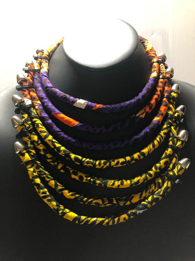 Ankara Fabric Choker Necklace