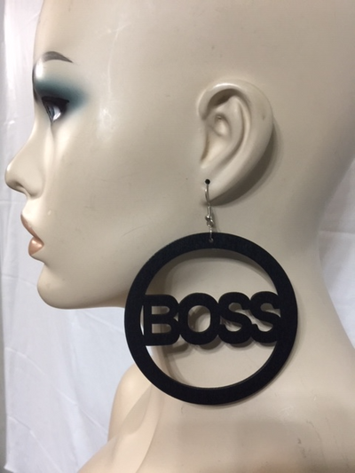 Boss Wood Earring