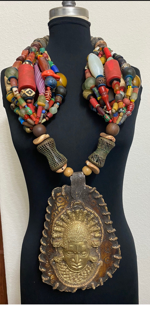 Festac Face African Necklace