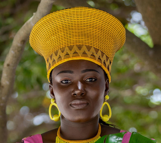 Zulu Hats South Africa-Yellow